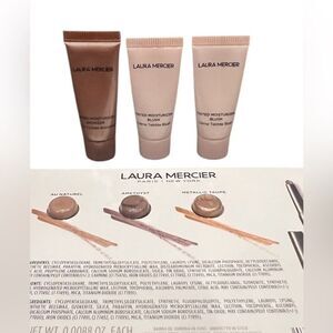 Laura Mercier Tinted Moisturizer Blush Bronzer Eye Sampler | Set of 4 | NEW